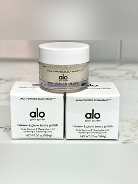 2X Alo Renew‎ & Glow body polish mini